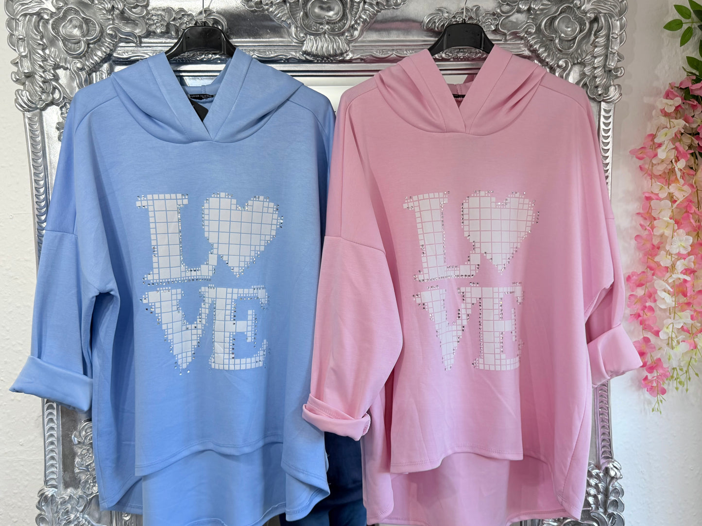Diamanté Love Hoody