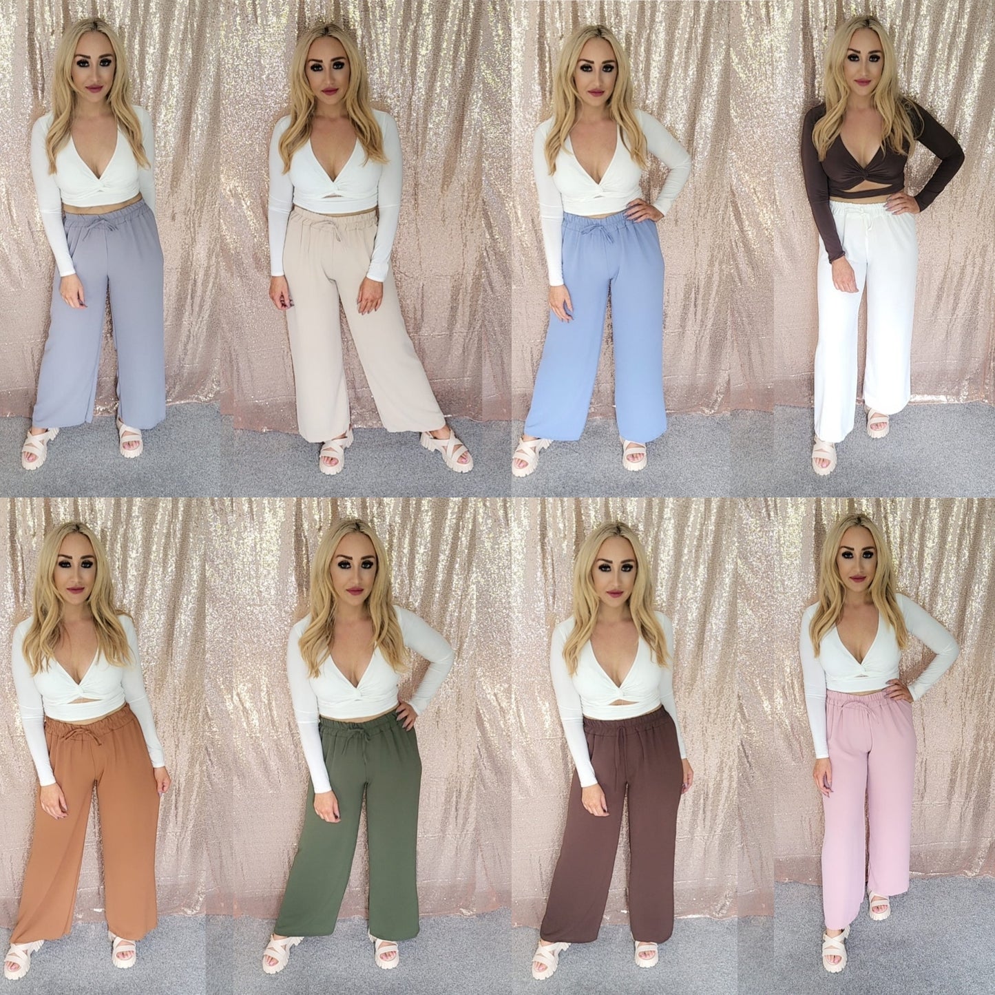 Abbie Palazzo Trouser- 8 Colours