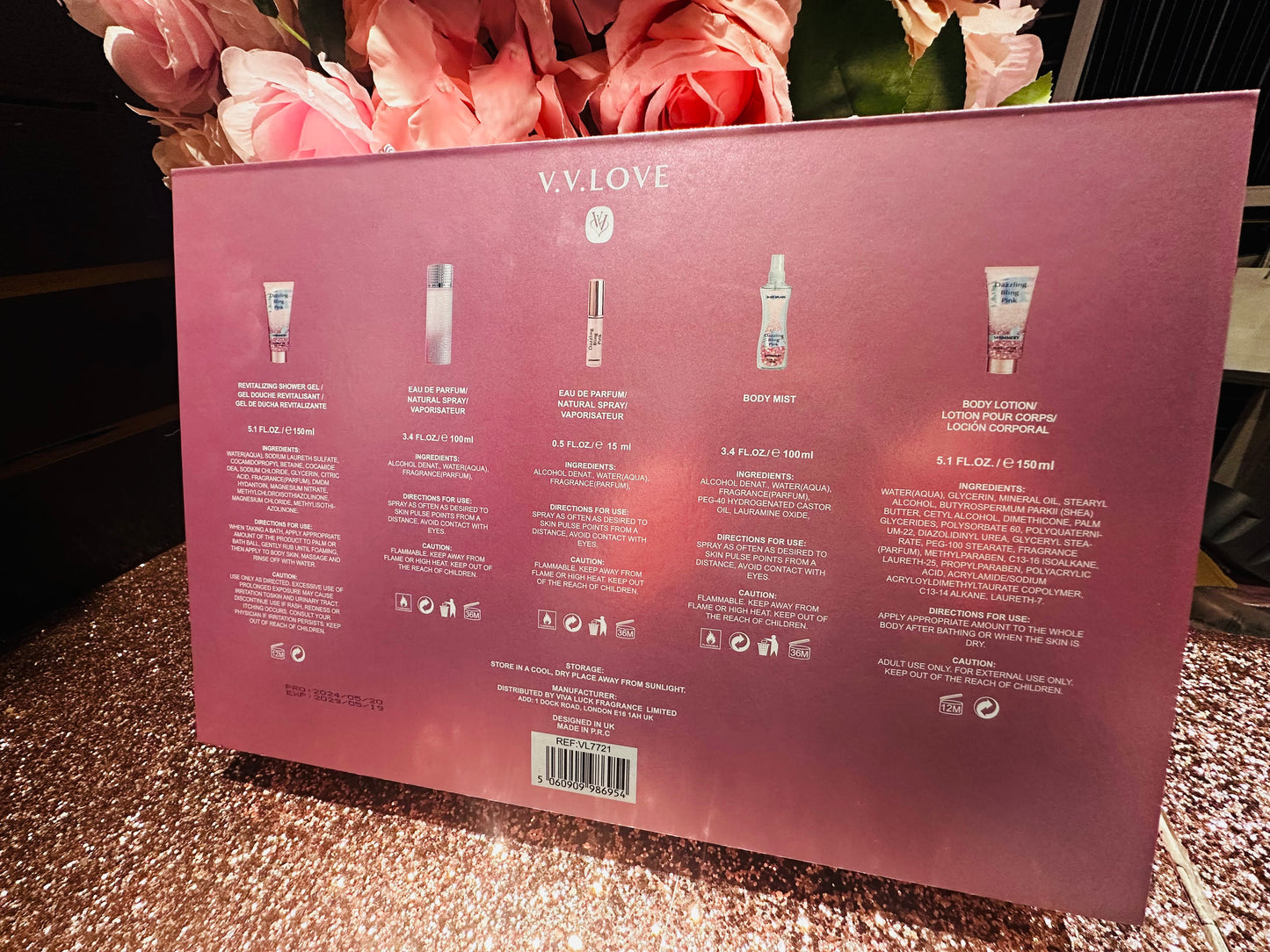 Dazzling Bling Pink Gift Set