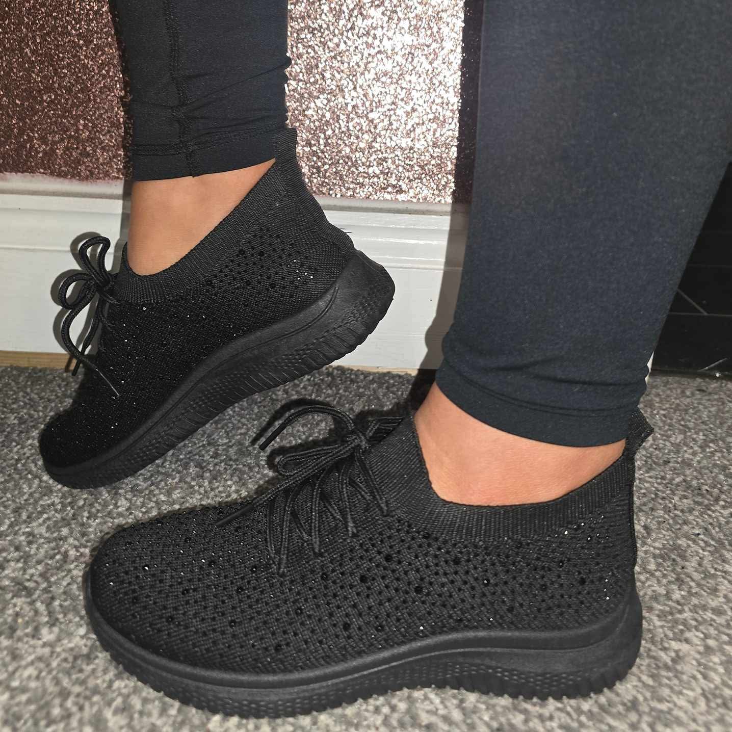 Diamante Sock Trainers- 3 Colours