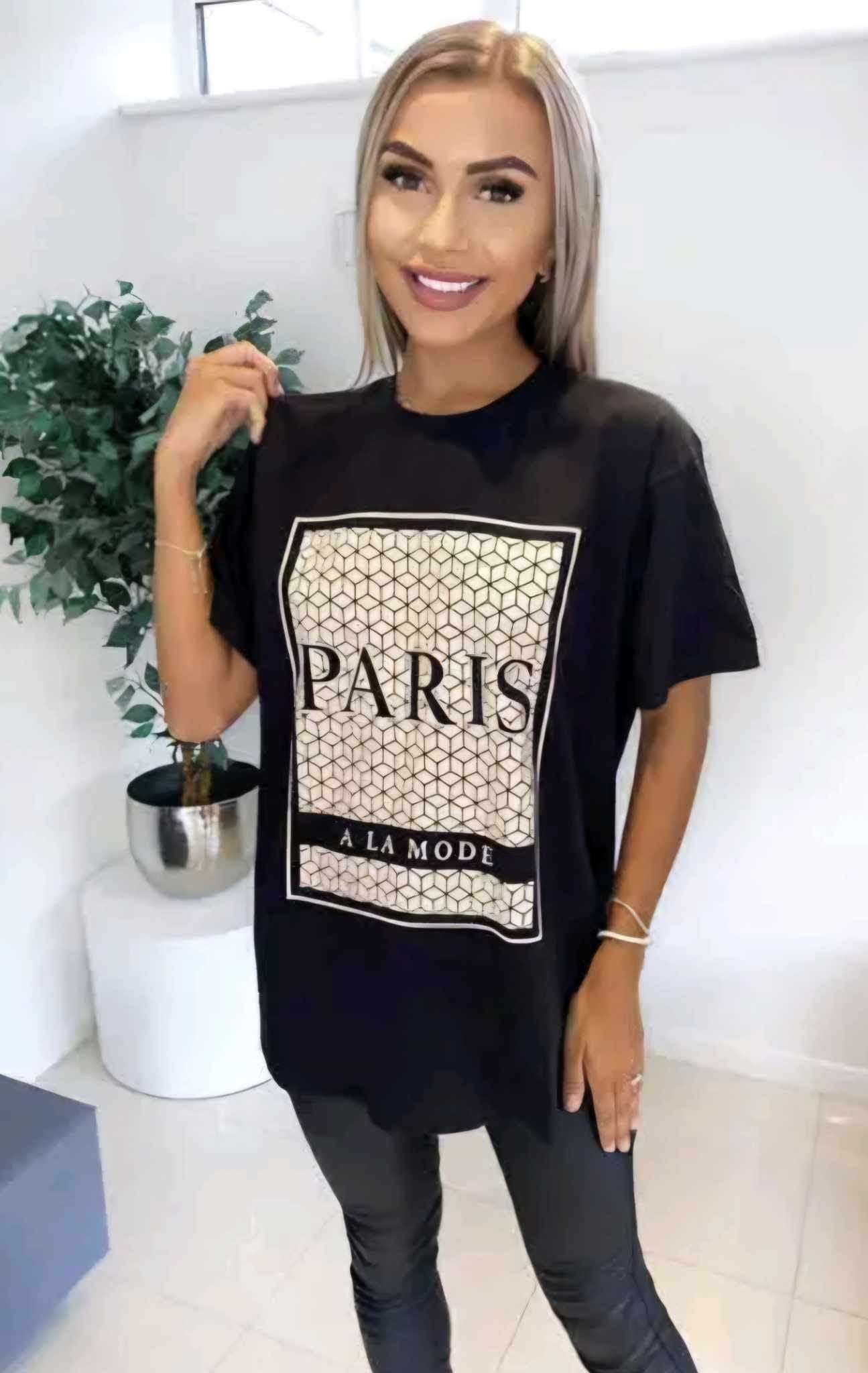 Oversized Paris Tee