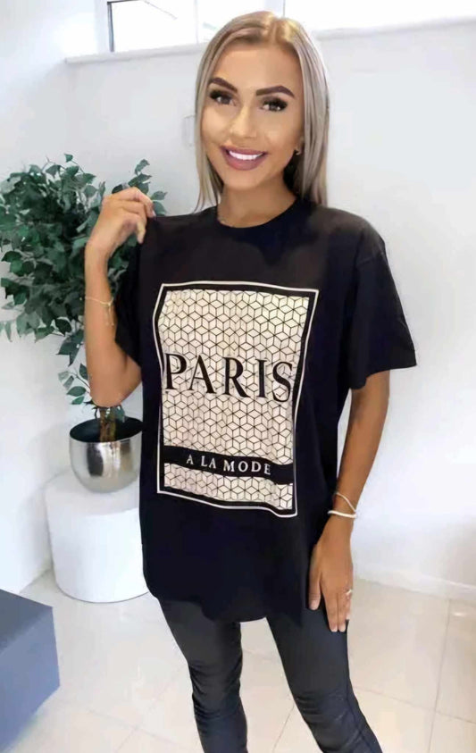 Oversized Paris Tee
