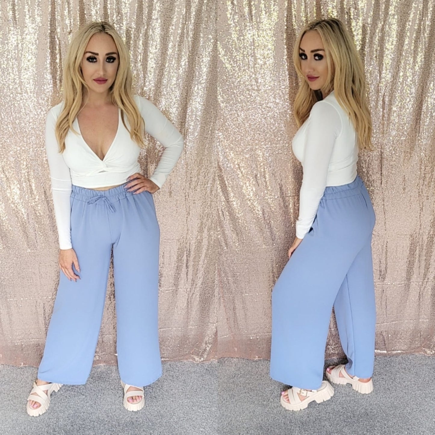 Abbie Palazzo Trouser- 8 Colours