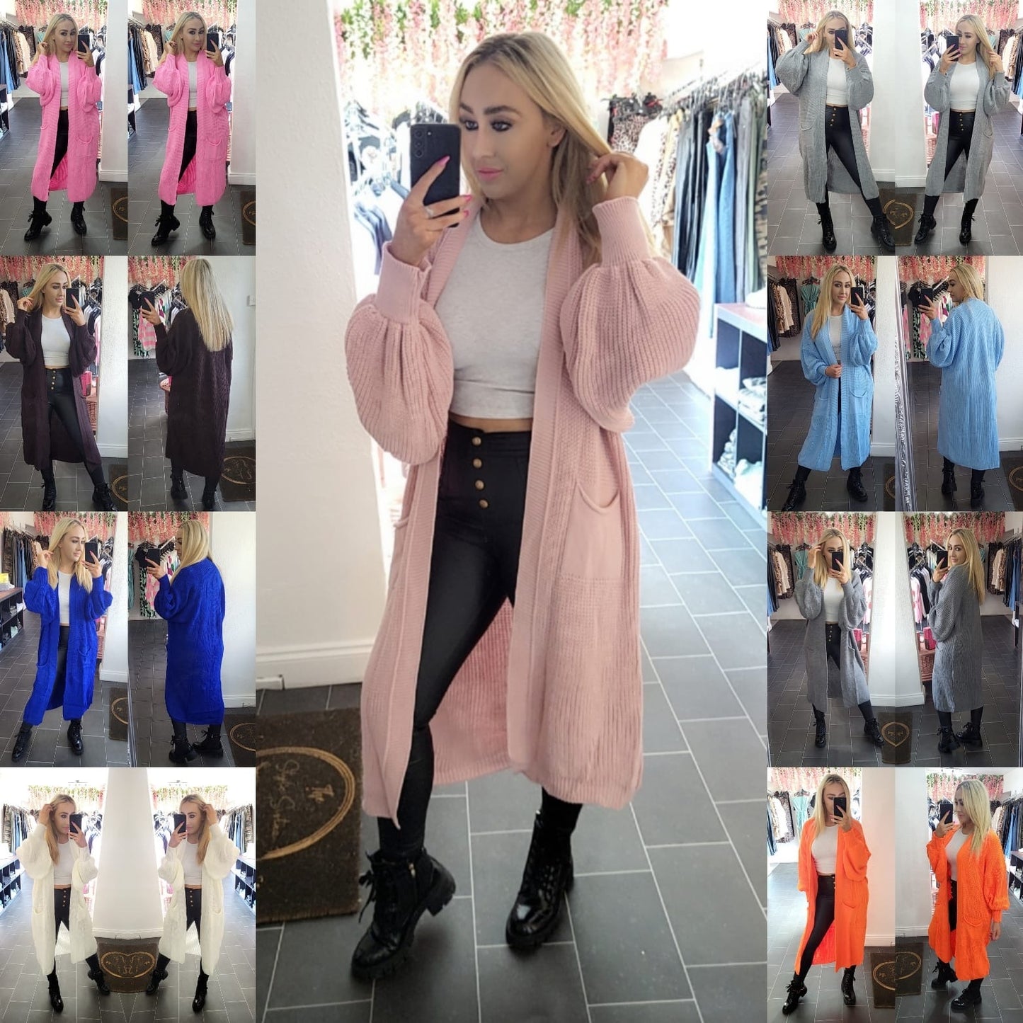 Olivia Longline Cardigan - 8 Colours