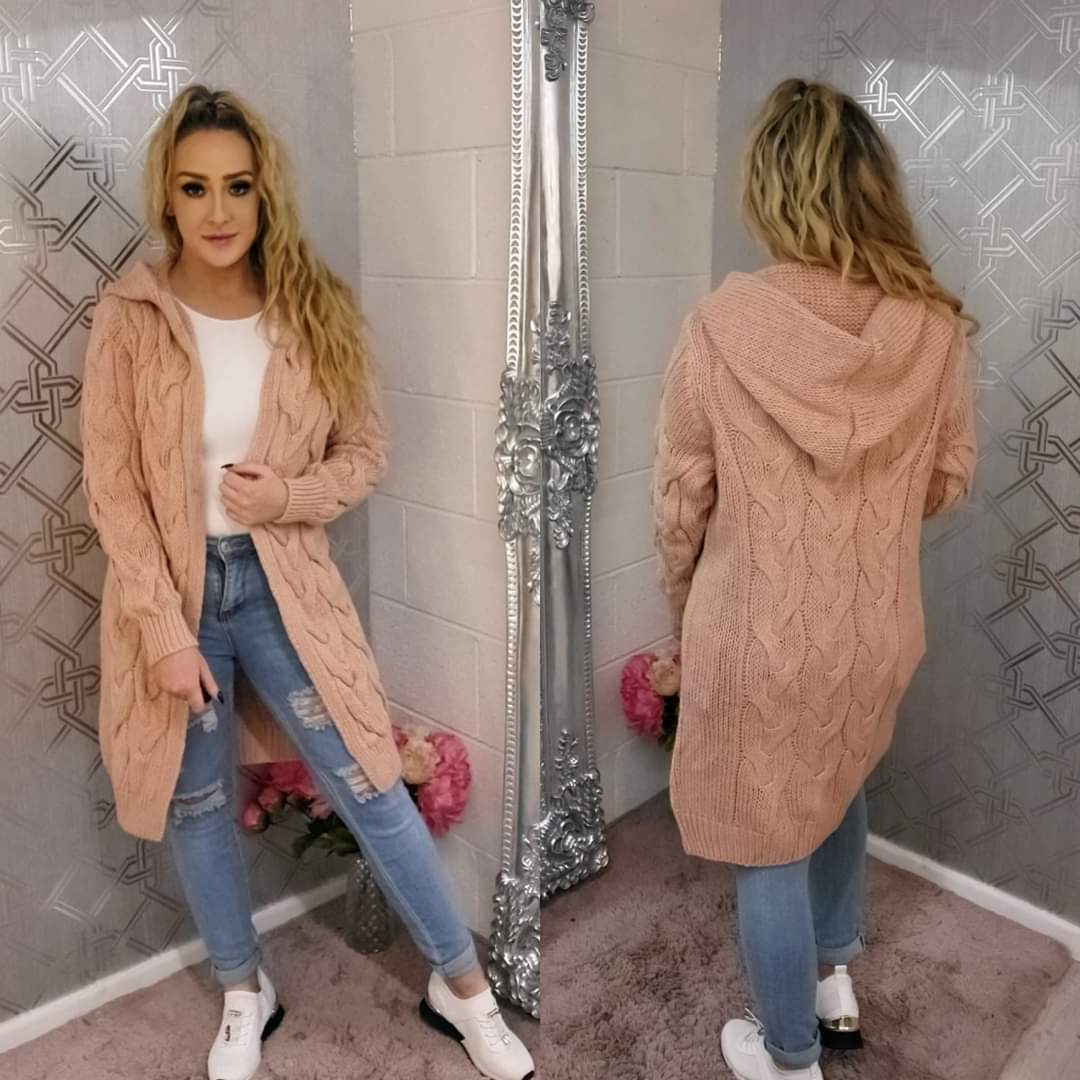 Cable knit Cardigan- 6 Colours