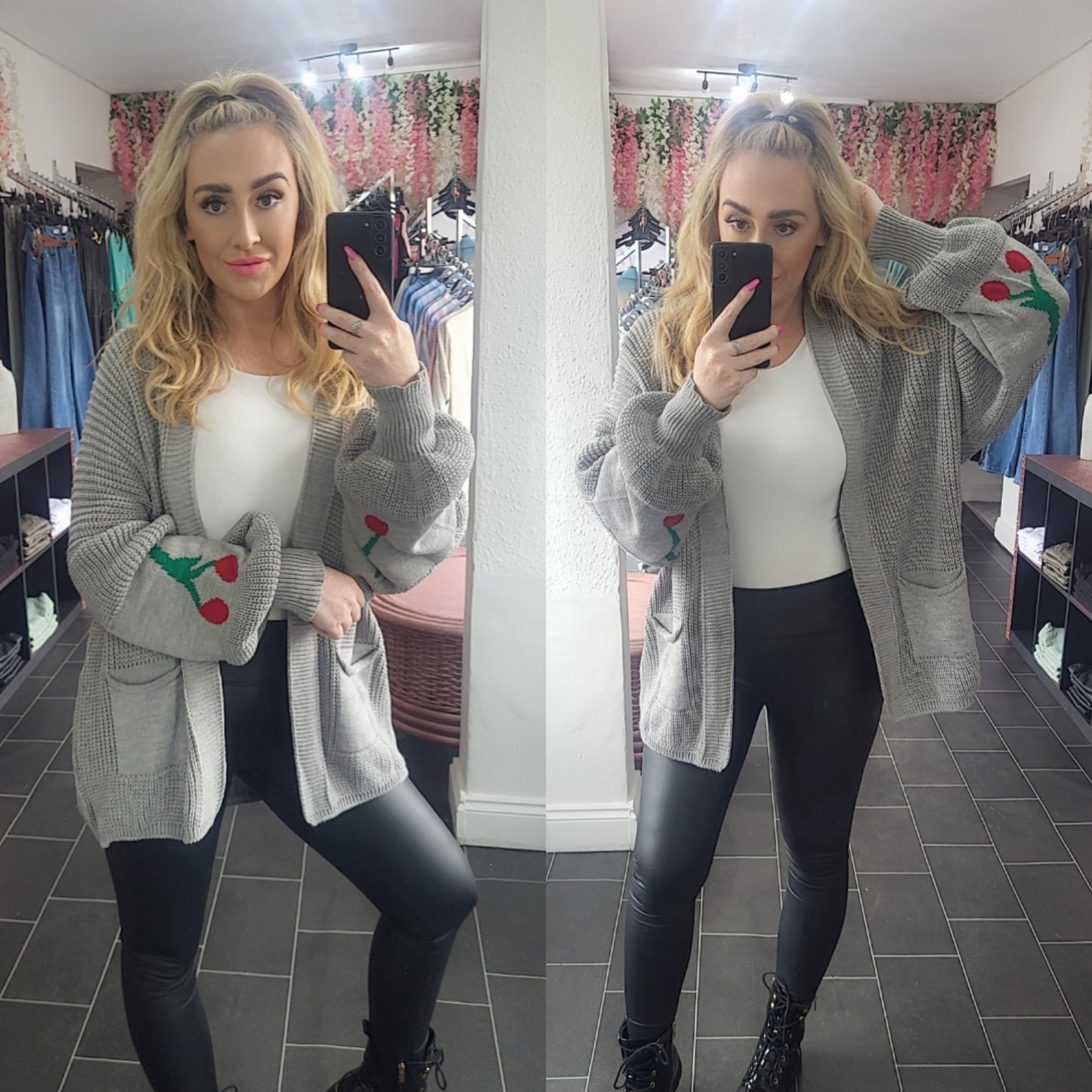 Cherry Balloon Cardigan - 4 Colours