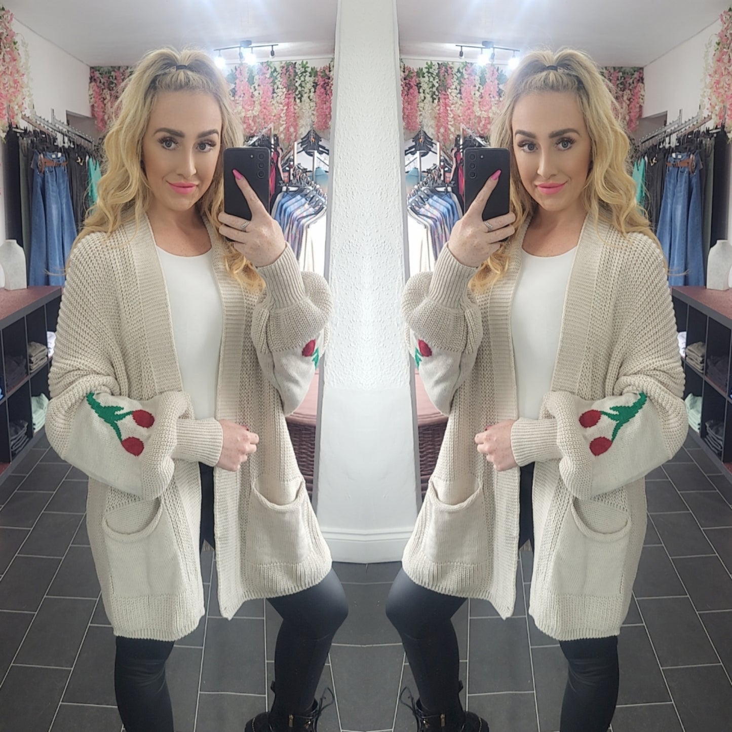 Cherry Balloon Cardigan - 4 Colours