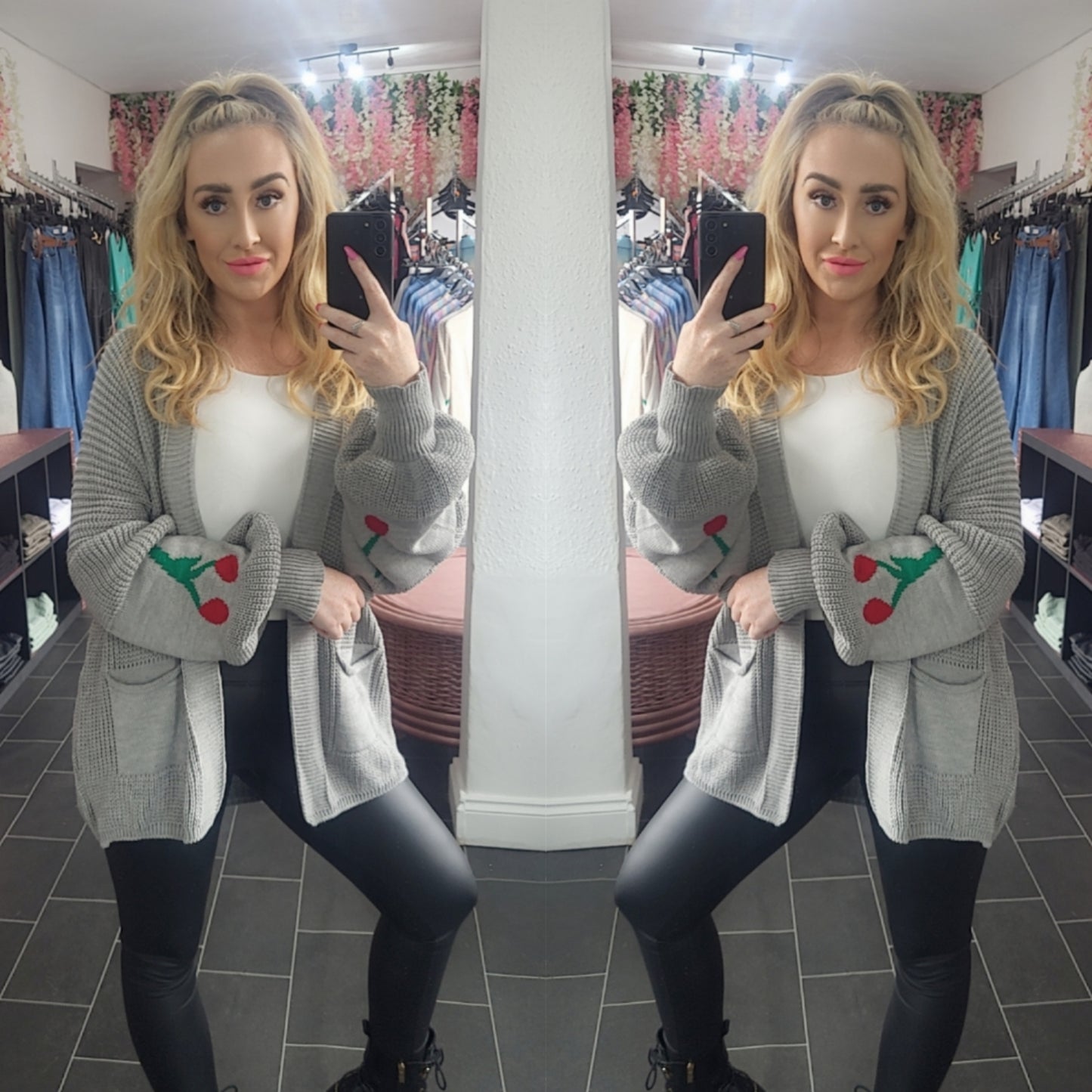 Cherry Balloon Cardigan - 4 Colours