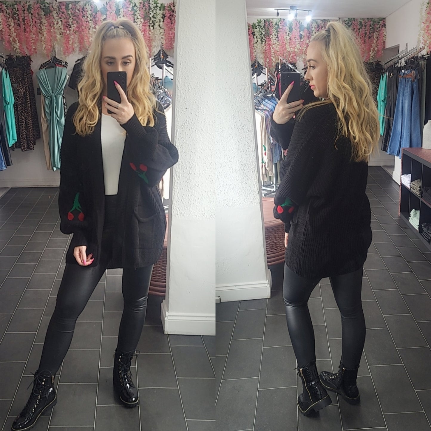 Cherry Balloon Cardigan - 4 Colours