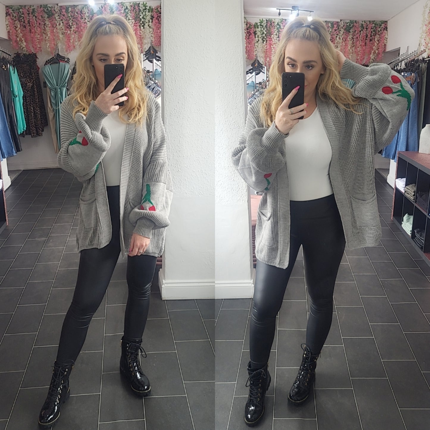 Cherry Balloon Cardigan - 4 Colours
