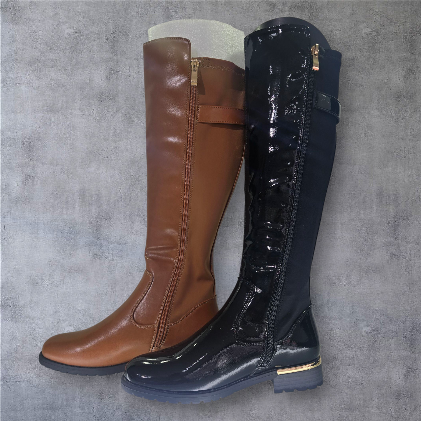 Kerri knee high boots - Tan