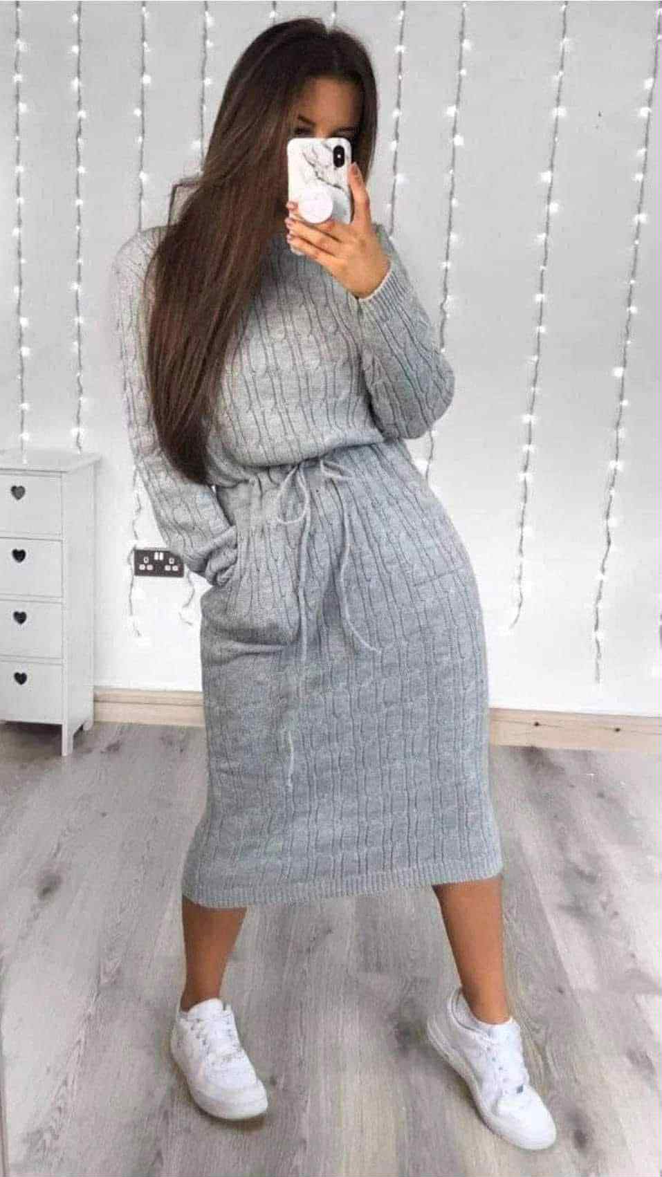 Knitted Bodycon Dress - 4 colours