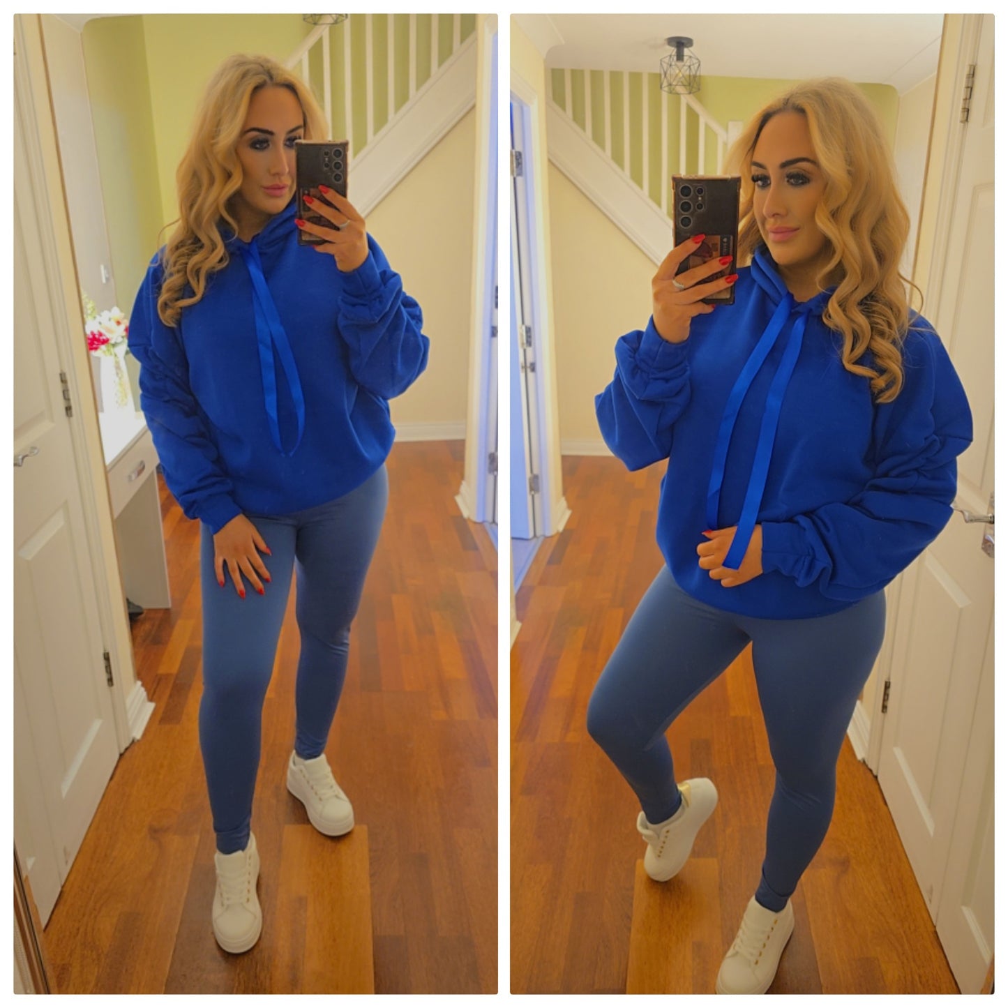 Sabrina Ribbon hoody - Royal Blue