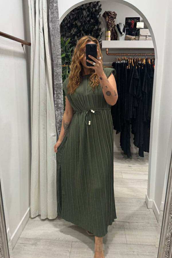 Pleated Maxi Dresses - 11 Colours