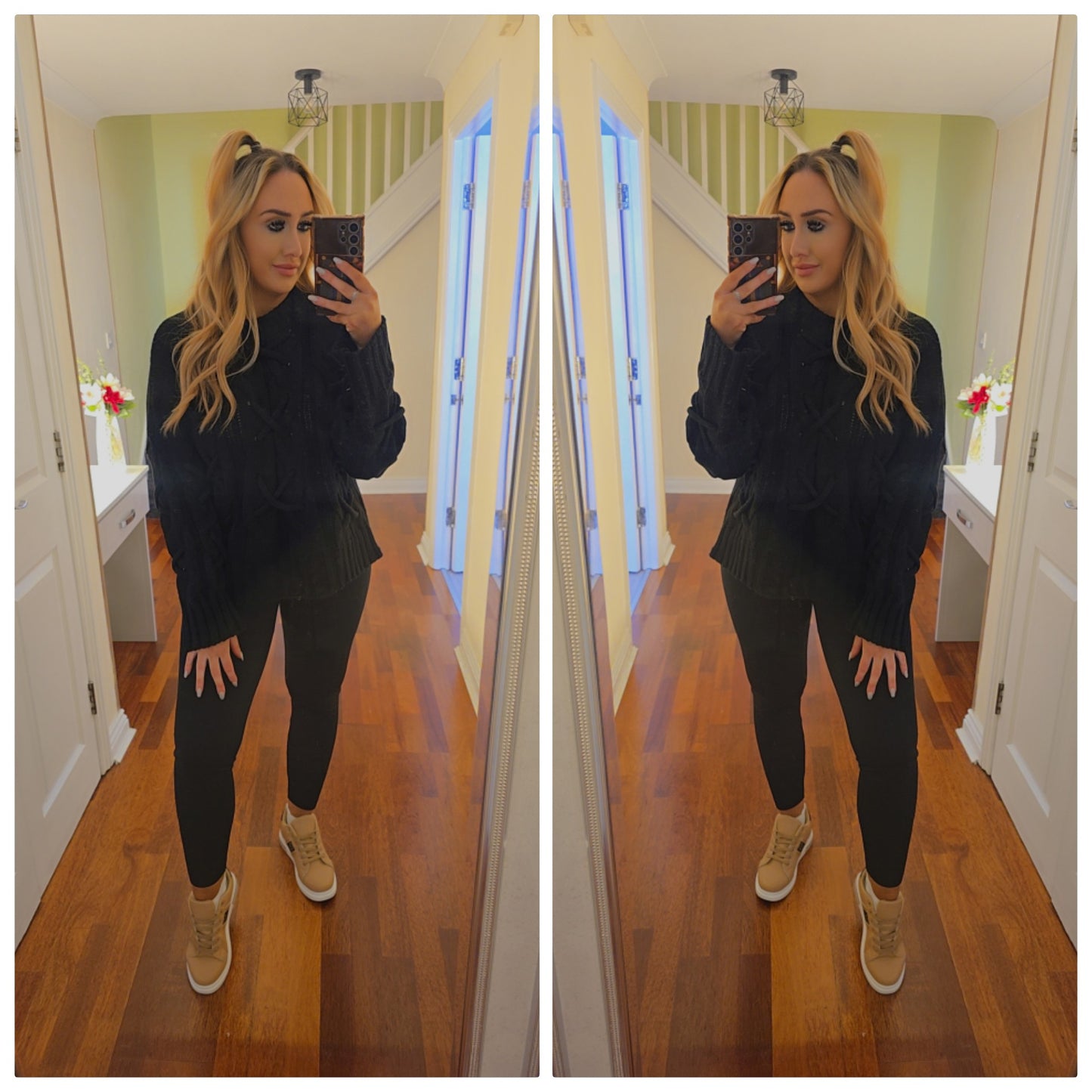 Madison Knitted Jumper - Black