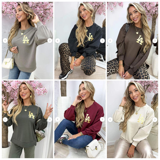 LA Oversized Sweaters - 6 Colours