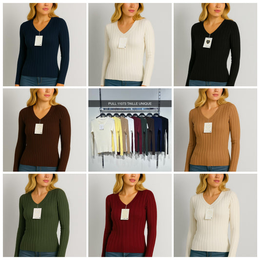 Ribbed soft knit jumpers - 9 colours