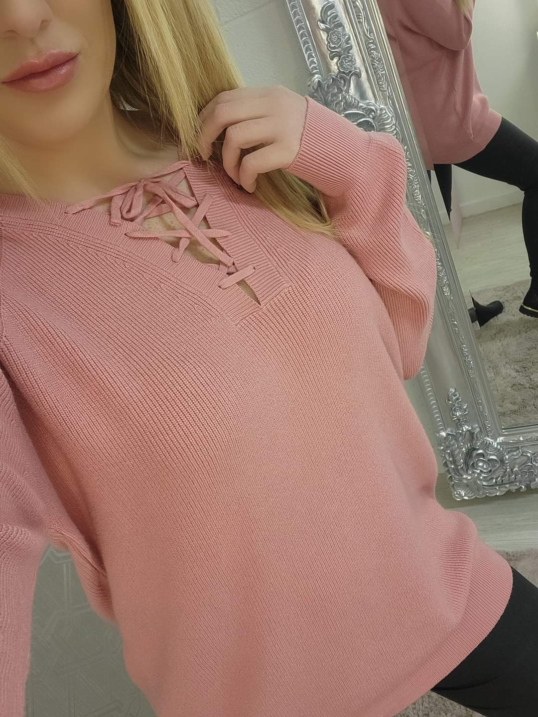 Lace up Jumper - 3 Colours