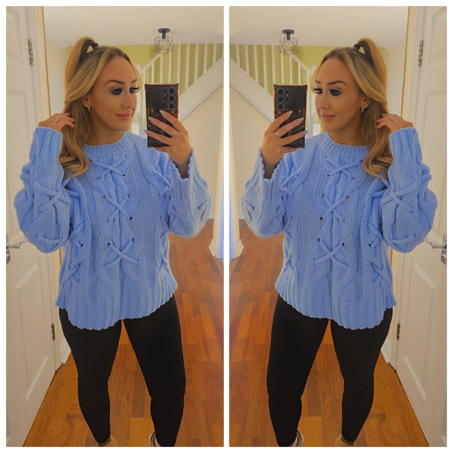Madison Knitted Jumper - Blue