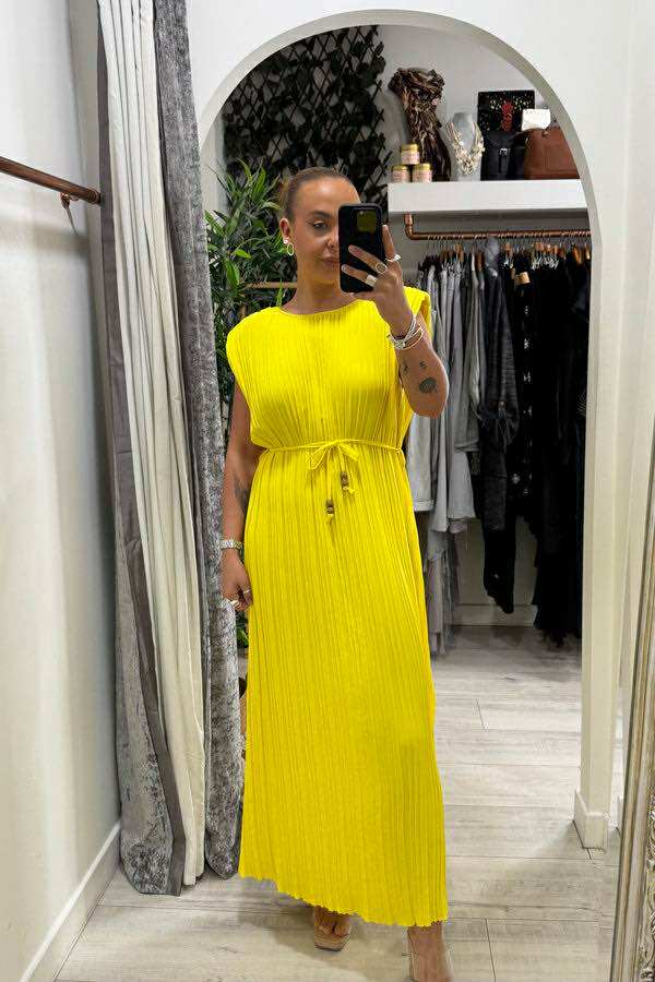 Pleated Maxi Dresses - 11 Colours