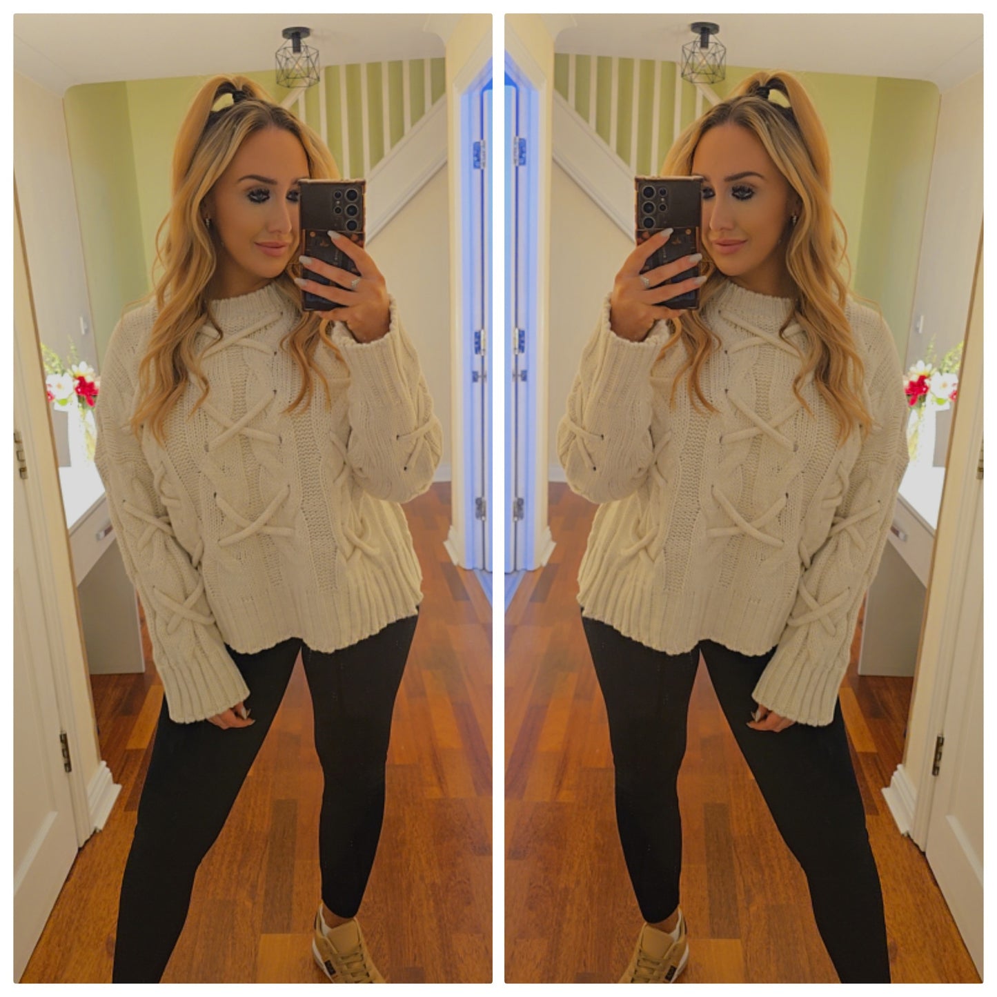 Madison Knitted Jumper - Beige