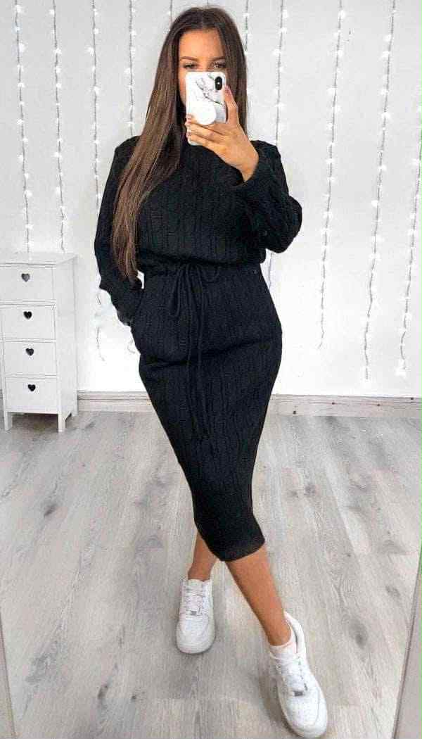 Knitted Bodycon Dress - 4 colours