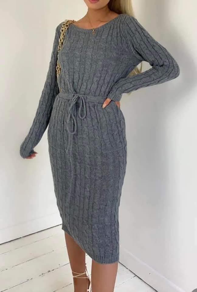 Knitted Bodycon Dress - 4 colours