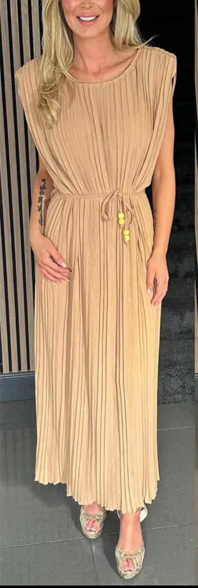 Pleated Maxi Dresses - 11 Colours