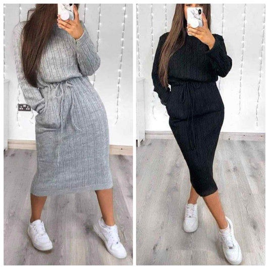 Knitted Bodycon Dress - 4 colours