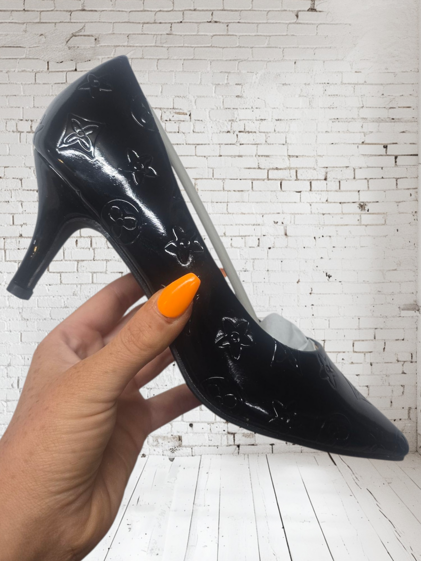 Black heels - pu