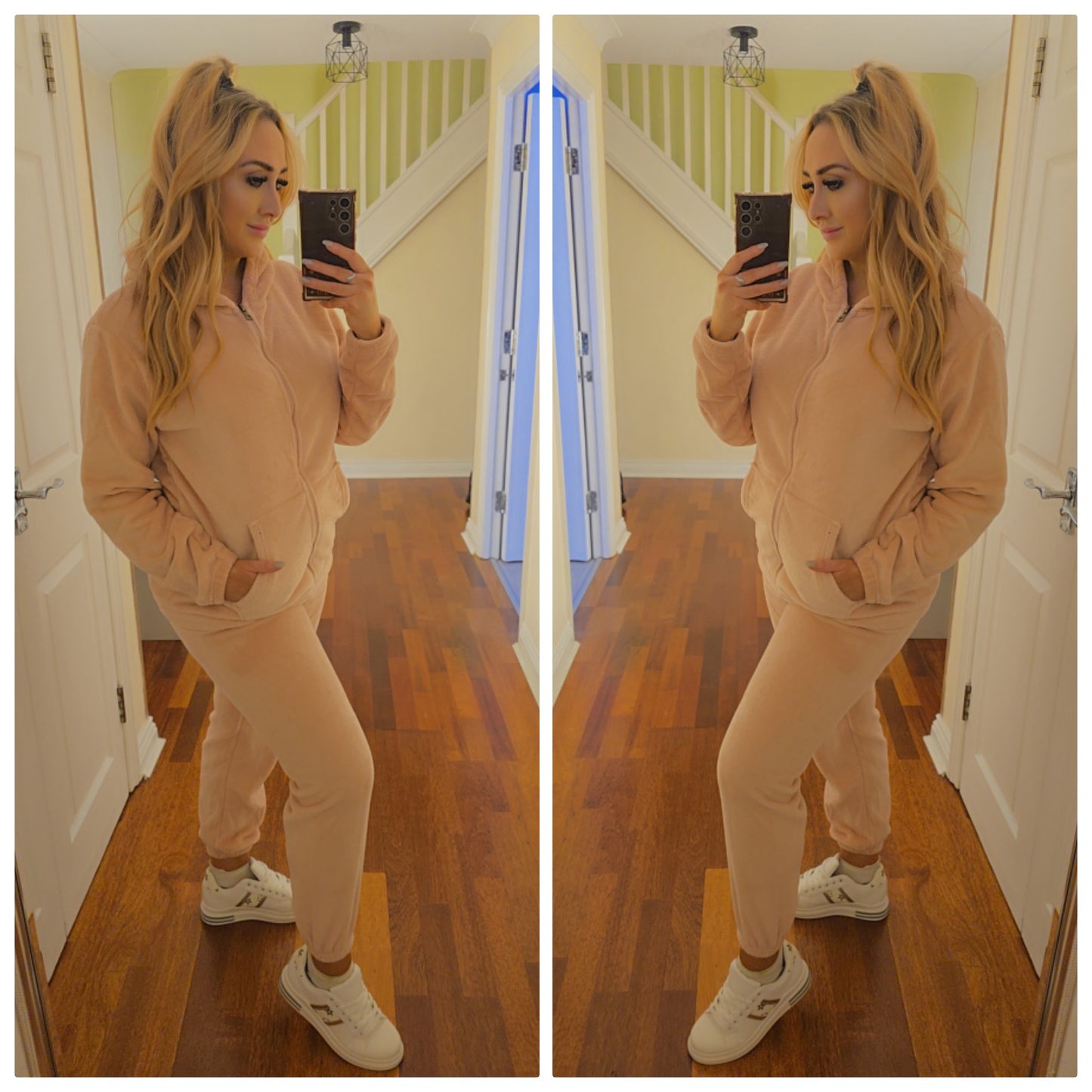 Teddy lounge suit - pink