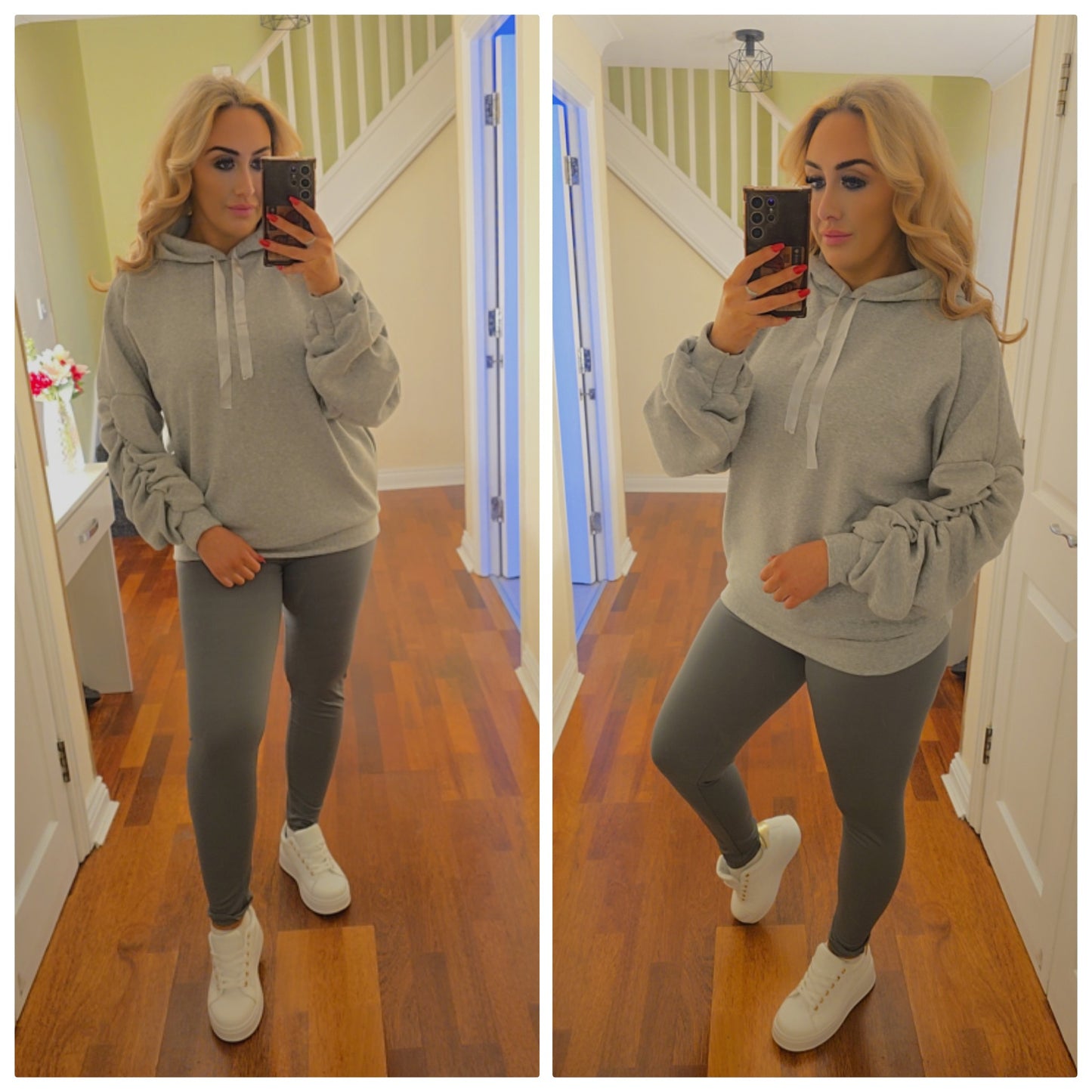 Sabrina Ribbon hoody - Grey