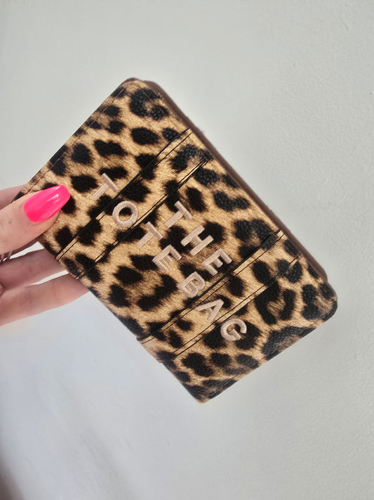 Leopard purse - Dark brown