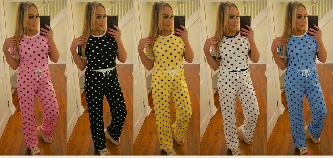 Polka Dot Coord Set - Yellow