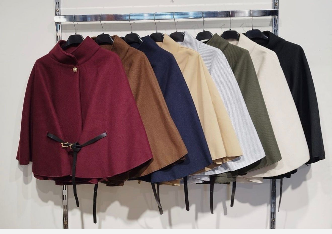 Rhianne Belted Poncho - 8 Colours