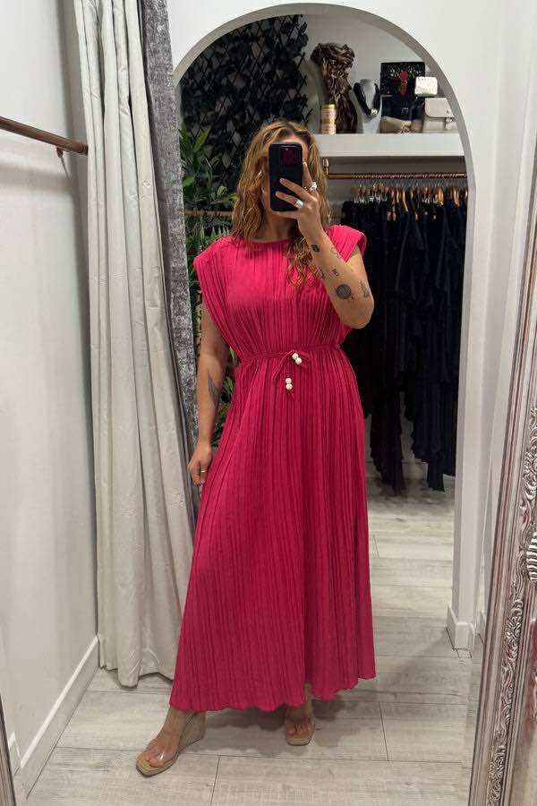 Pleated Maxi Dresses - 11 Colours