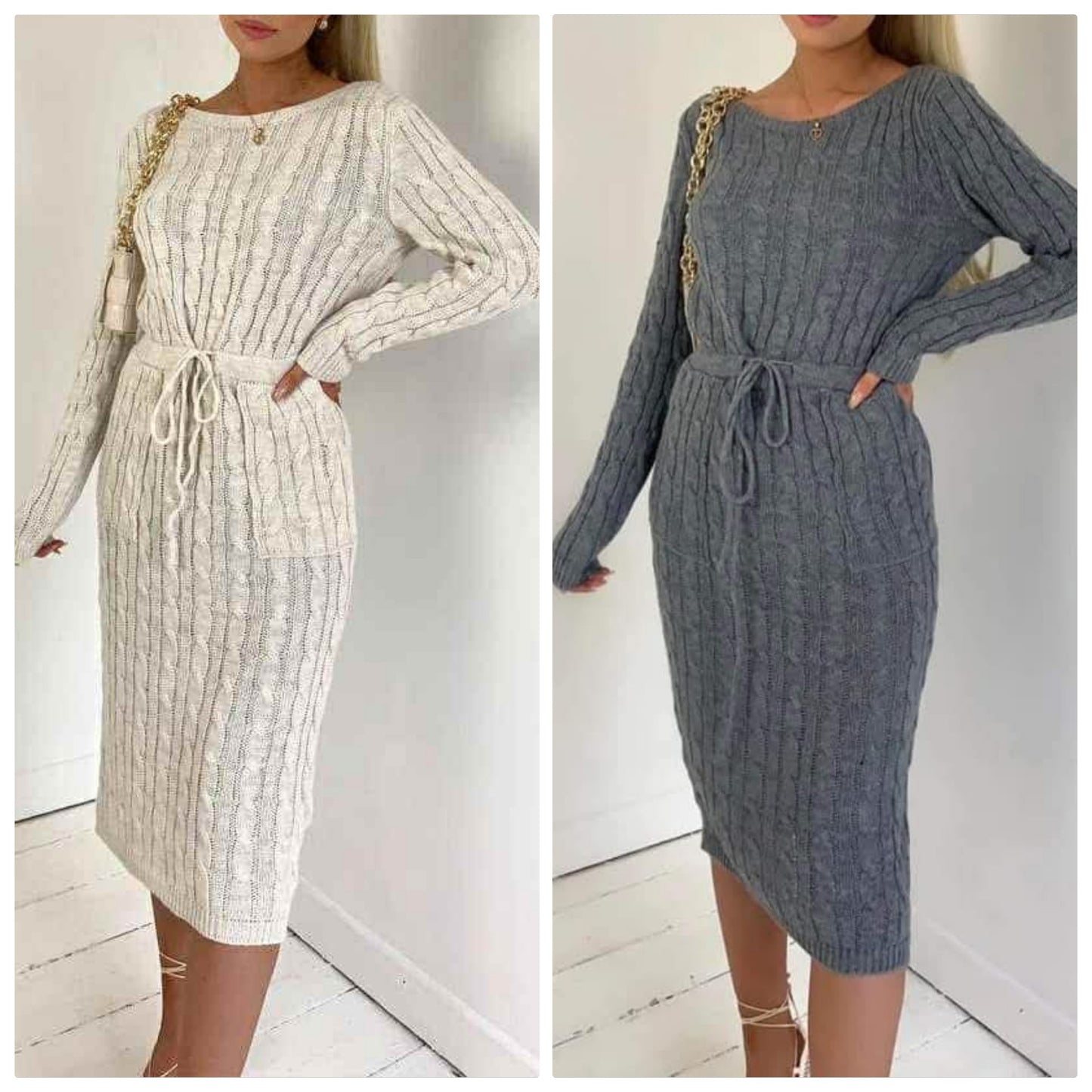 Knitted Bodycon Dress - 4 colours