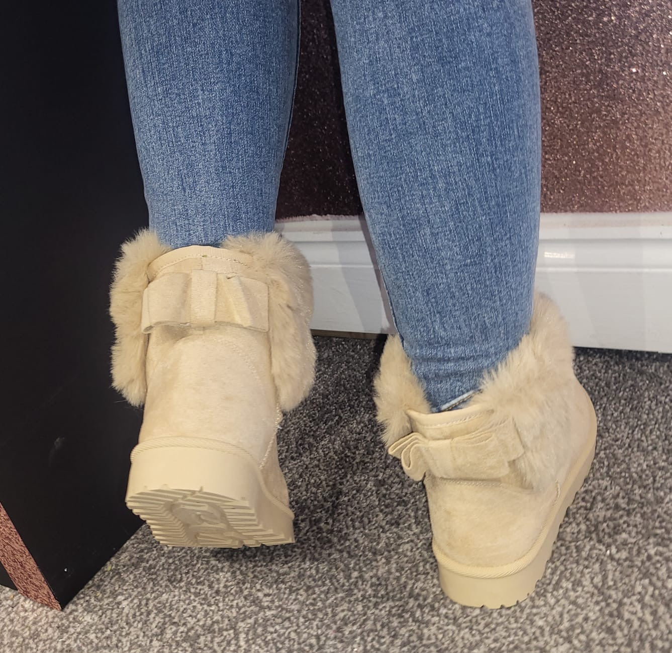 Bow ankle Bow Boots - 4 colours