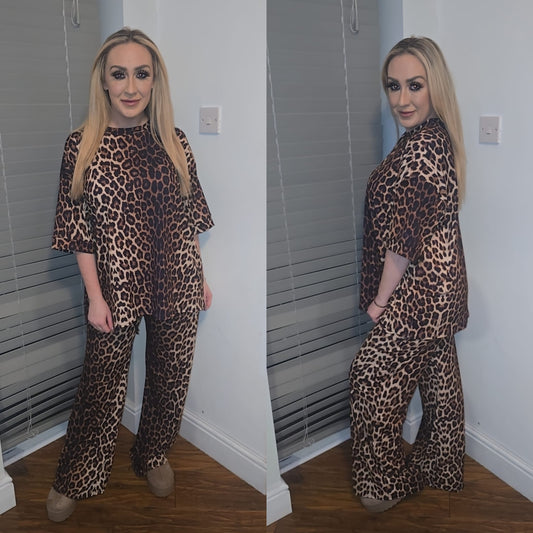 Leopard Print Lounge Set