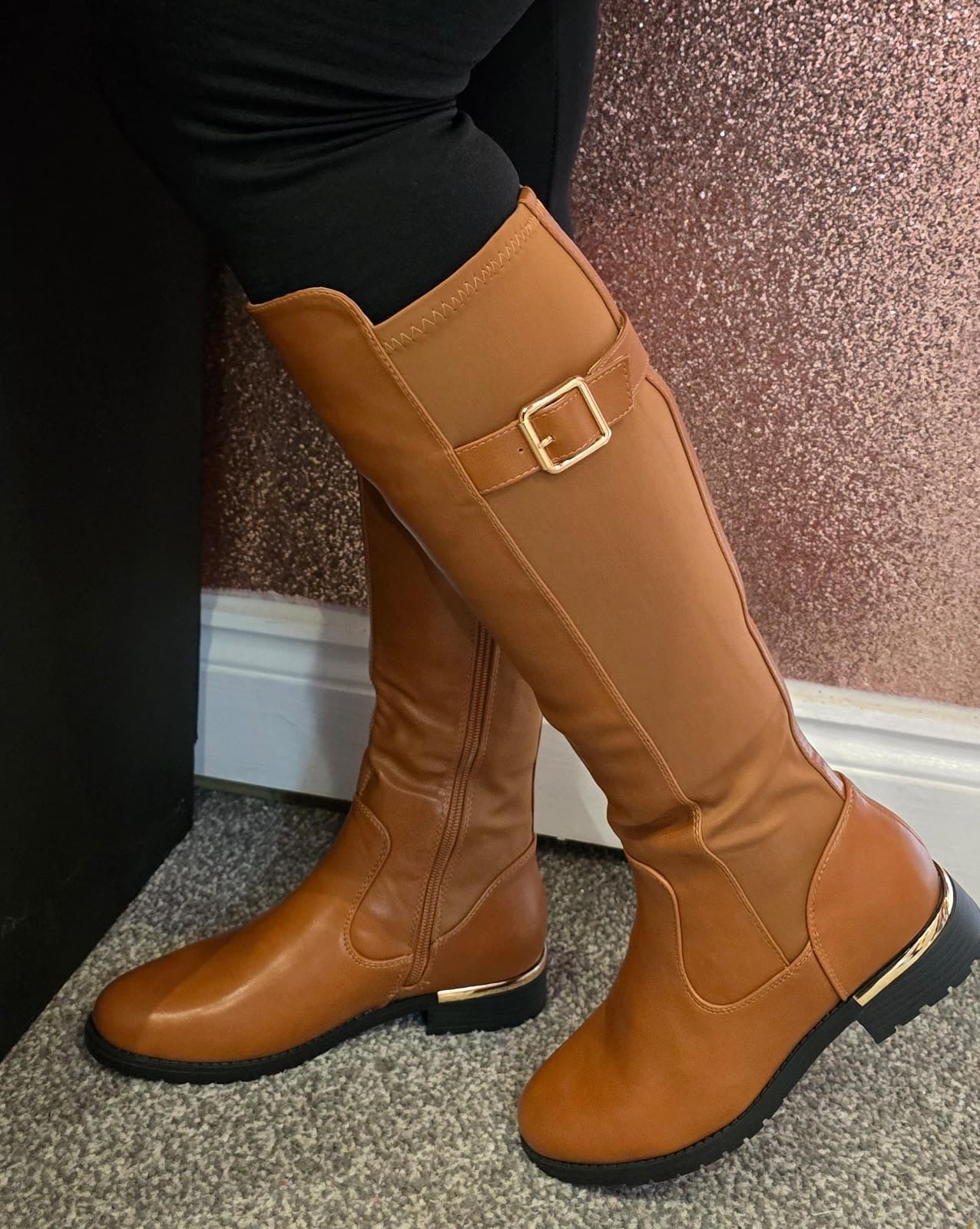 Aria knee High Boots - Tan