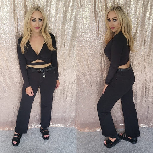 Harley Wide leg jeans - Black