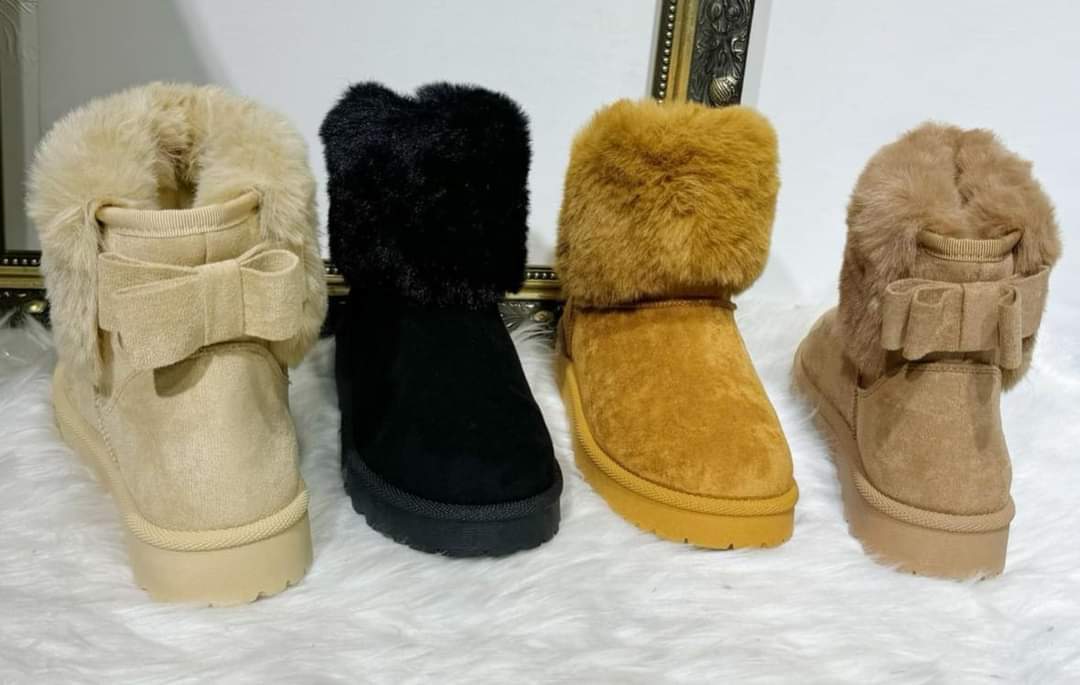 Bow ankle Bow Boots - 4 colours