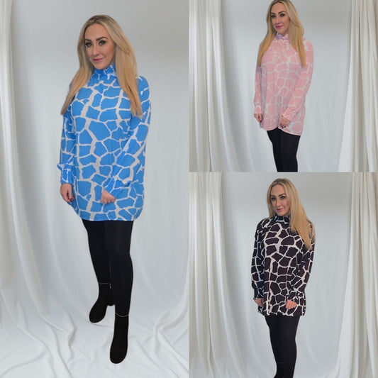 Gabbi Animal Print Top -3 Colours