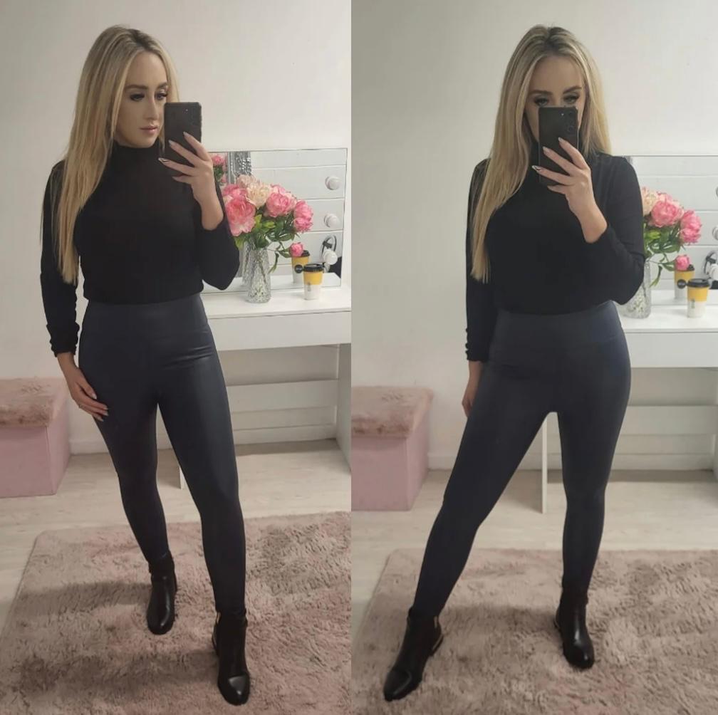 High Waist Wax Look Leggings- 5 Colours