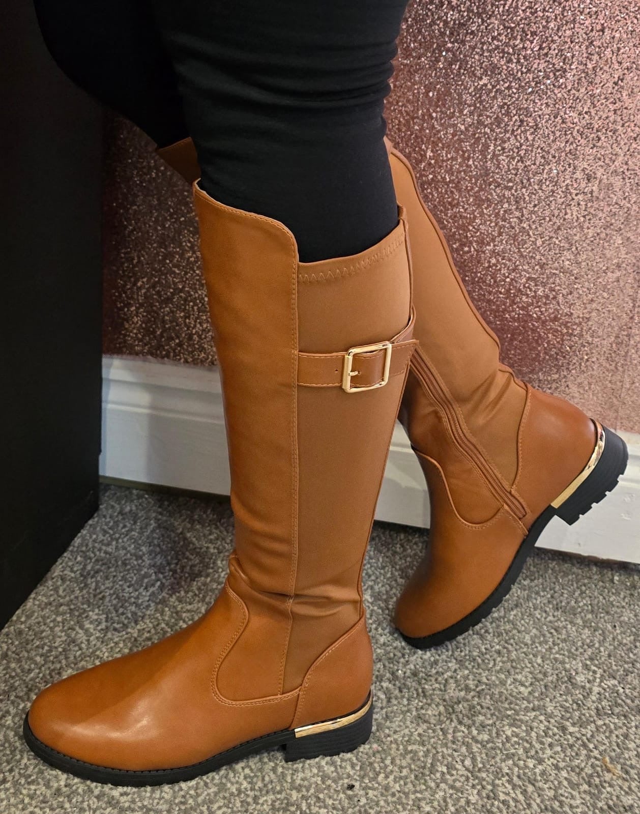 Aria knee High Boots - Tan