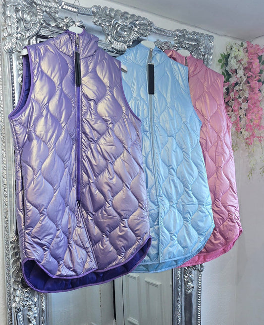 Isabella Metallic Gilet - 2 Colours