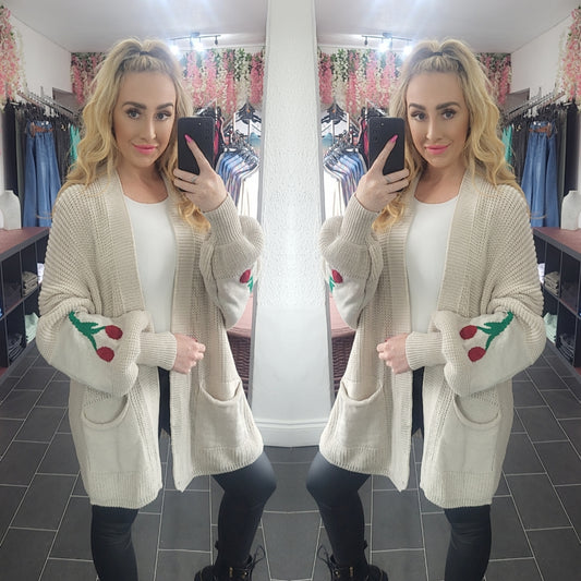 Cherry Balloon Cardigan - 4 Colours