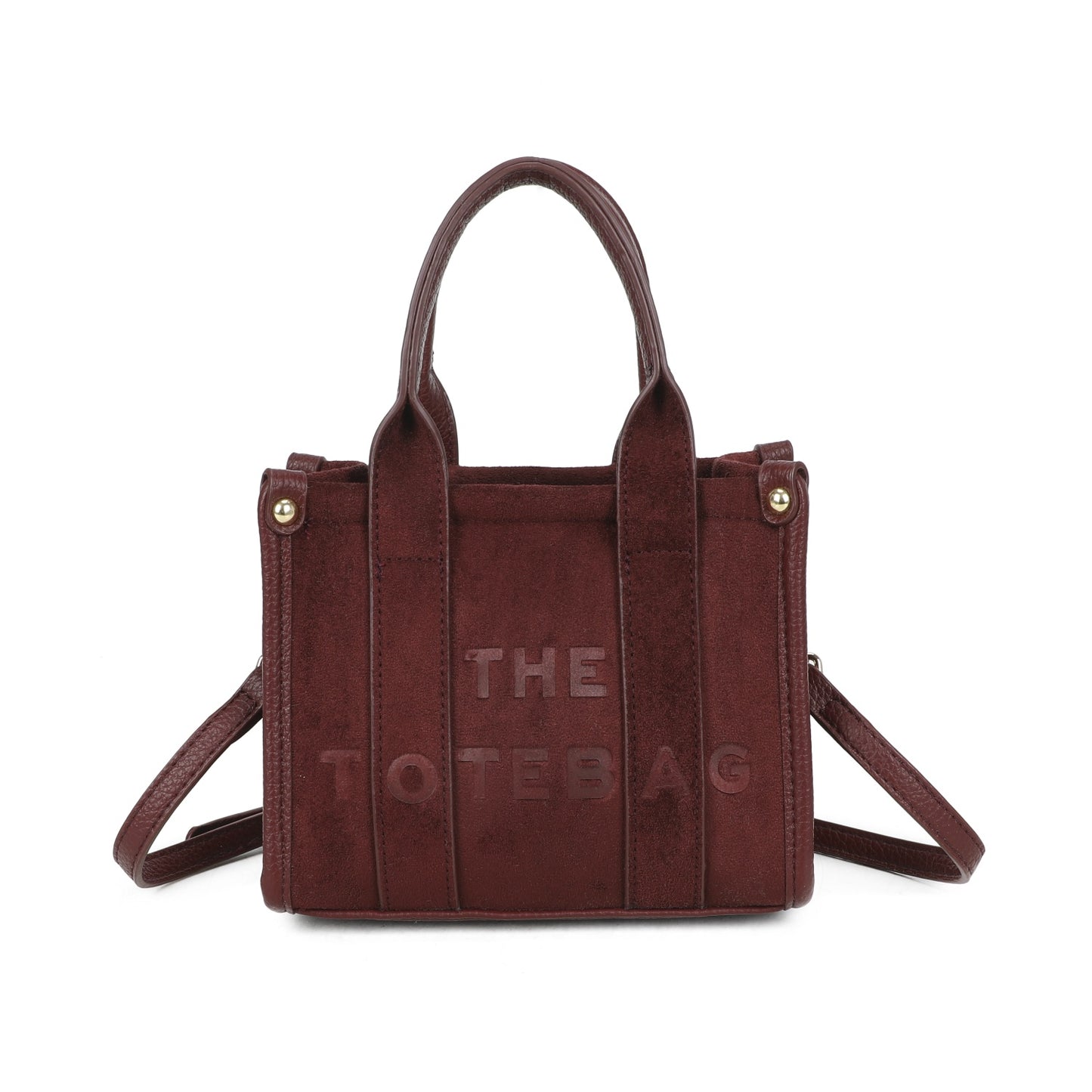Faux Suede Mini Tote Bag - 6 Colours