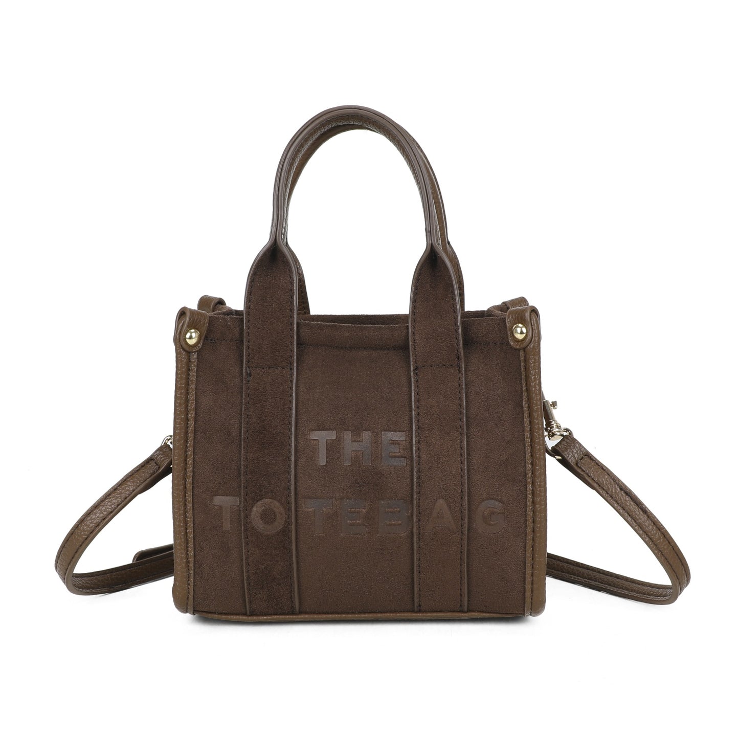 Faux Suede Mini Tote Bag - 6 Colours