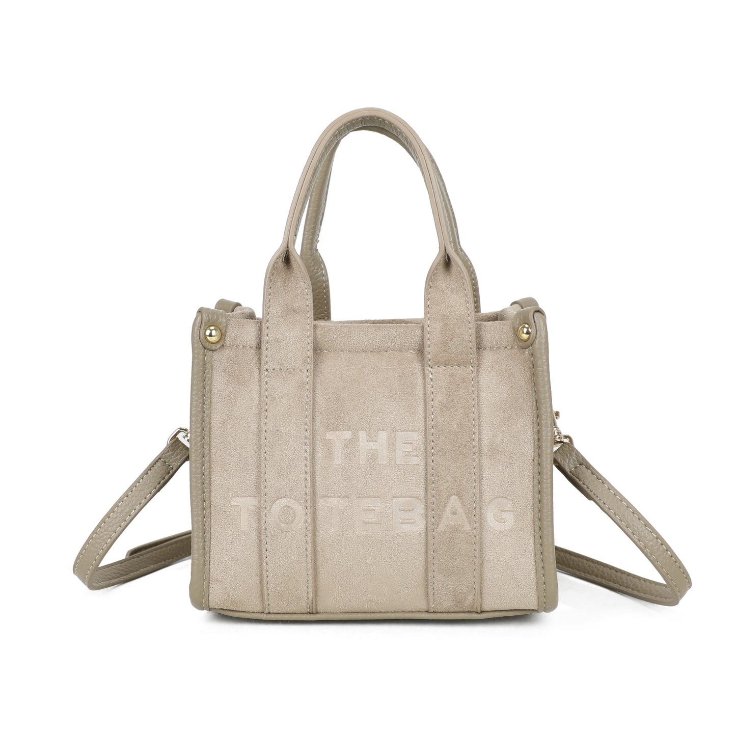 Faux Suede Mini Tote Bag - 6 Colours